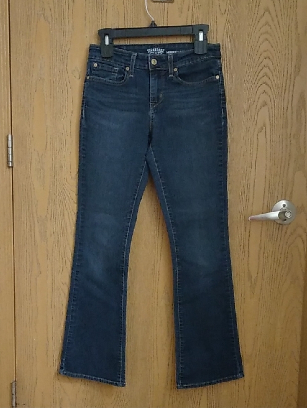 Signature by Levi Strauss Dark Blue Flare Jeans